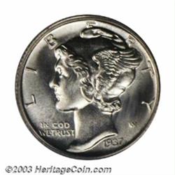 1937 10C PR68 PCGS. Ex: William Dominick Collection. This coin possesses extraordinary surface pr...