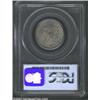 Image 2 : 1835 25C AU50 PCGS. B-5, R.3. Die State IV, with heavy obverse die cracks. Deep charcoal toning i...