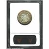 Image 2 : 1839 25C No Drapery AU58 ANACS. Bright in the central areas with gold and steel-blue peripheral t...