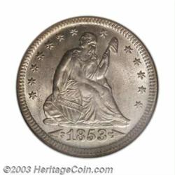 1853 25C Arrows and Rays MS65 NGC....