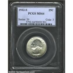 1932-S 25C MS64 PCGS....