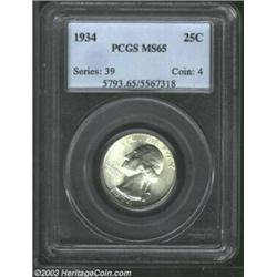 1934 25C MS65 PCGS....