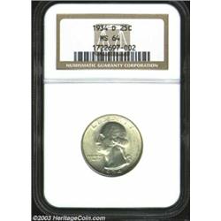 1934-D 25C MS64 NGC....