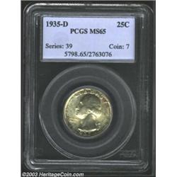 1935-D 25C MS65 PCGS....