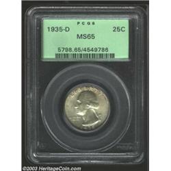 1935-D 25C MS65 PCGS....