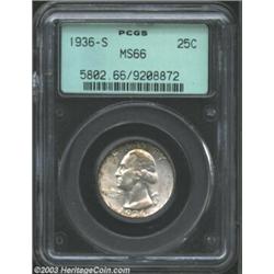 1936-S 25C MS66 PCGS....