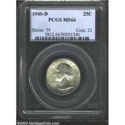 1940-D 25C MS66 PCGS....