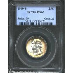 1940-S 25C MS67 PCGS....