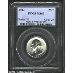 1943 25C MS67 PCGS....