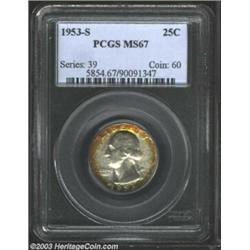 1953-S 25C MS67 PCGS....
