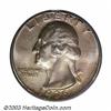 Image 1 : 1936 25C PR67 PCGS. Blushes of golden-gray patina on each side, with traces of orange and rose ir...
