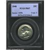 Image 1 : 1940 25C PR67 PCGS. A hint of milky apricot patina ensures the originality of this well struck an...