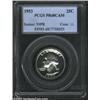 Image 1 : 1953 25C PR68 Cameo PCGS. Fully frosted device with bold definition and bright white, essentially...