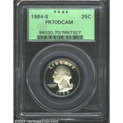 1984-S 25C PR70 Deep Cameo PCGS....