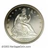 Image 1 : 1871 50C PR67 Cameo NGC. Both sides of this glittering near-perfect specimen are fully brilliant...