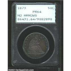 1873 50C No Arrows PR64 PCGS....