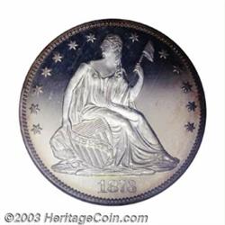 1873 50C No Arrows PR66 Deep Cameo PCGS. One would be hard pressed to find survivors of this proo...