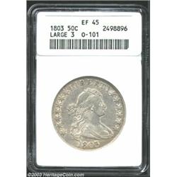 1803 50C Large 3 XF45 ANACS....