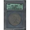 Image 1 : 1806 50C Pointed 6, No Stem AU50 ICG. O-109, R.1. Intermediate die state with heavier crack at th...