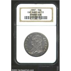 1807 50C Large Stars AU53 NGC....