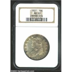 1827 50C Square Base 2 MS63 NGC....