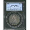 Image 3 : 1828 50C Curl 2, No Knob MS64 PCGS. O-102, R.2. This is a very attractive example of this unusual...