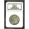 Image 1 : 1828 50C Square 2, Small 8, Large Letters AU55 NGC. O-110, R.2. The stars are flatly struck, howe...