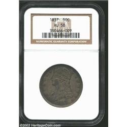 1837 50C AU58 NGC....