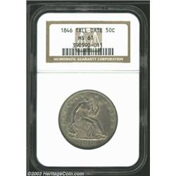 1846 50C Tall Date MS61 NGC....