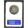 Image 2 : 1850 50C AU55 NGC. Attractively toned in speckled russet-brown hues. Just a bit of light wear sho...