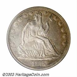 1873-CC 50C No Arrows AU50 ANACS. The 1873-CC No Arrows is the first of two Half Dollars produced...