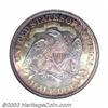 Image 2 : 1880 50C MS67 NGC. The Philadelphia Mint used one obverse and two reverse dies to deliver 8,400 b...