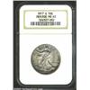 Image 1 : 1917-D 50C Obverse MS62 NGC. Well struck with smooth, satiny fields. Some scattered gray color ha...