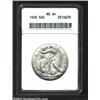 Image 1 : 1920 50C MS64 ANACS. Not quite fully struck but showing thick, satiny luster and a generally unto...