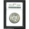 Image 1 : 1929-D 50C MS64 ANACS. Boldly detailed, as this scarcer D-mint is generally found, with mottled g...