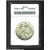 Image 1 : 1935-S 50C MS63 ANACS. Not quite fully struck with good luster and minimal marks for the grade.<B...