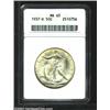 Image 1 : 1937-D 50C MS65 ANACS. A rich, satiny appearance is accented with tinges of golden color on each...