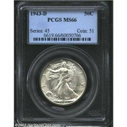 1943-D 50C MS66 PCGS....