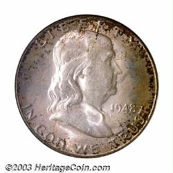 1948-D 50C MS66 Full Bell Lines PCGS. This is a conditionally rare '48-D Franklin with originally...
