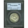 Image 1 : 1949-D 50C MS65 Full Bell Lines PCGS. The fields have dove-gray color and speckles of russet pati...