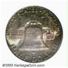 Image 4 : 1950 50C MS66 Full Bell Lines PCGS. The glistening surfaces are fully lustrous beneath an overlay...
