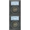 Image 1 : 1957 50C MS66 Full Bell Lines PCGS, luxuriously variegated sea-green and rose-violet colors, a we...