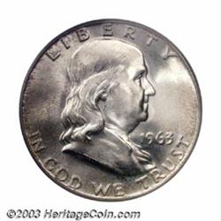 1963-D 50C MS66 Full Bell Lines PCGS. The '63-D is not at all common at the present level of pres...