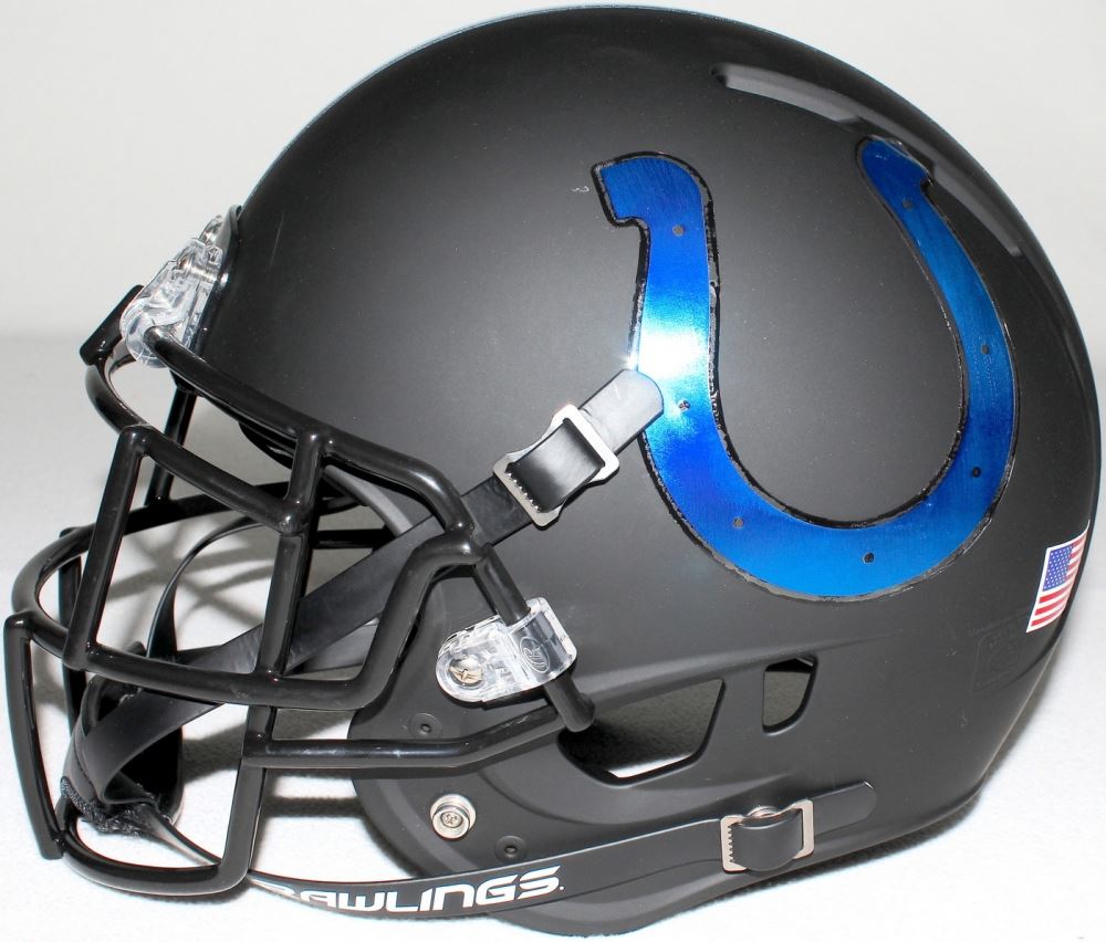 Indianapolis Colts Custom FullSize Matte Black Authentic ProLine