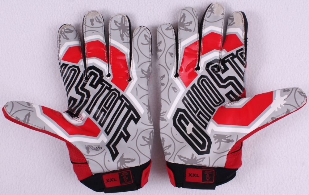Nike GameUsed Ohio State Football Gloves (PA LOA)