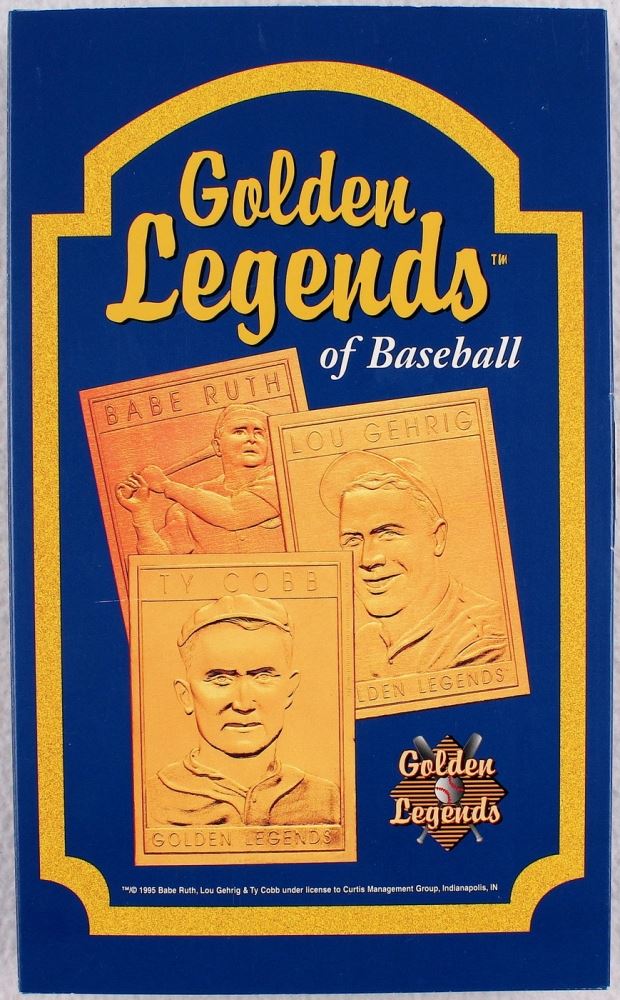 Honus Wagner Golden Legends of Baseball 22 Karat Gold Baseball Card with Original Box