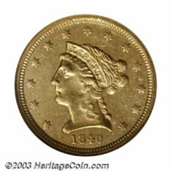 1840 $2 1/2 MS60 NGC....