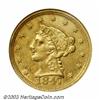 Image 1 : 1847-C $2 1/2 AU50 ANACS....