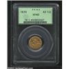 Image 1 : 1870 $2 1/2 XF40 PCGS....
