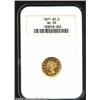 Image 1 : 1871 $2 1/2 AU58 NGC....